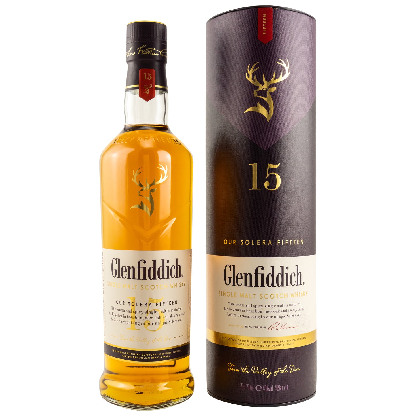 GLENFIDDICH 3er-Bundle - 12+15+18 Jahre - 40% Vol.