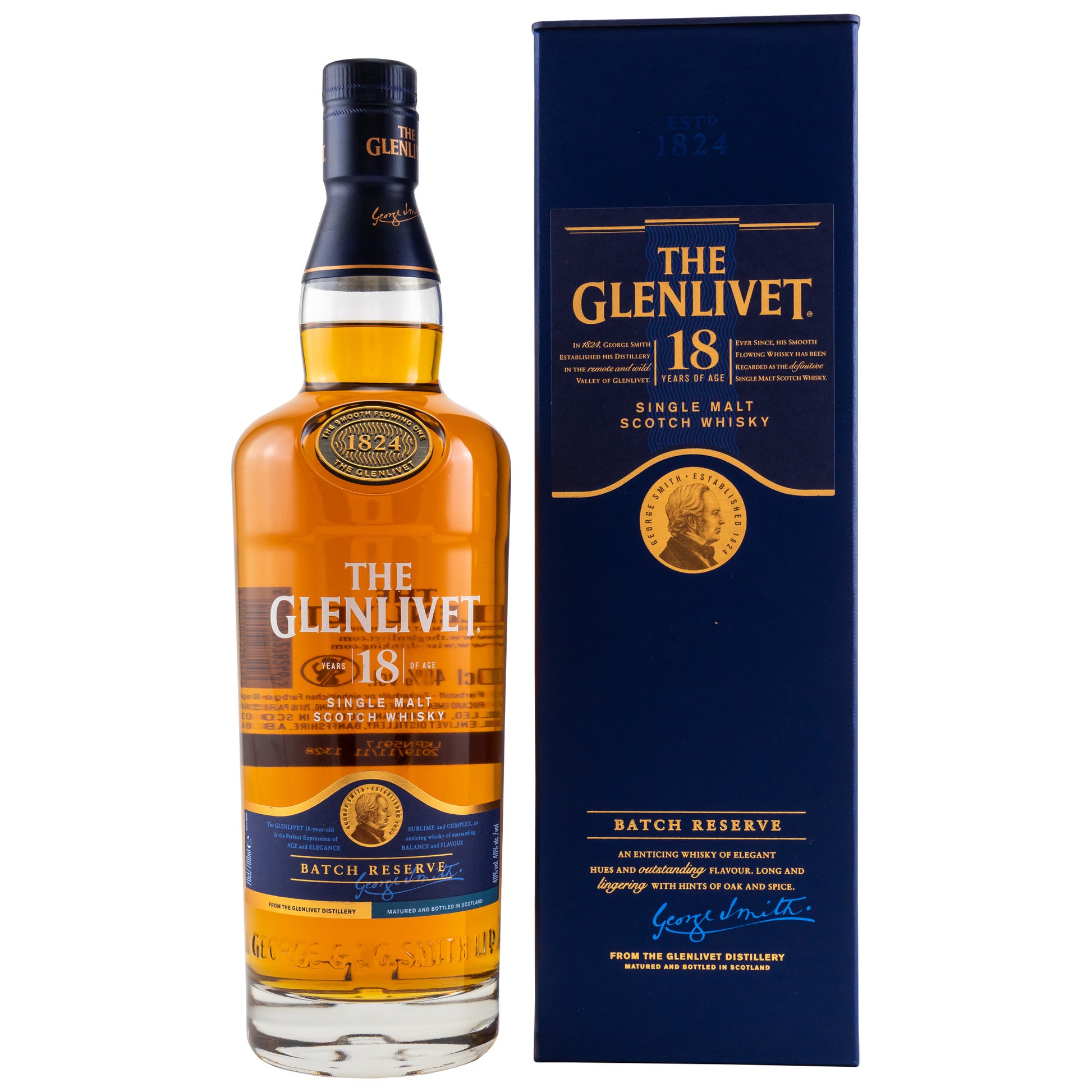 GLENLIVET - 18 Jahre - 40% Vol. - Schwarzbach Spirits