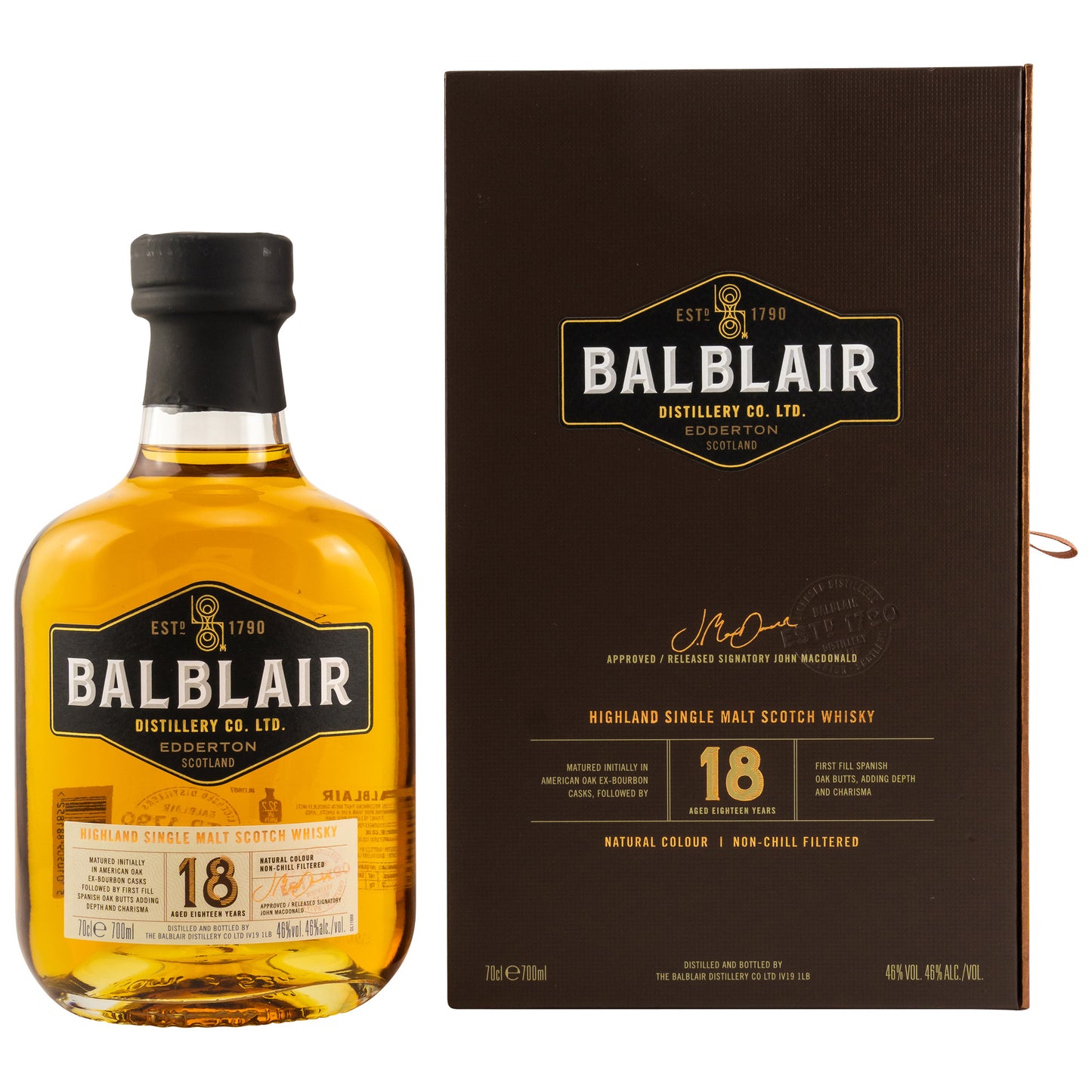 BALBLAIR - 18 Jahre - 46% Vol.