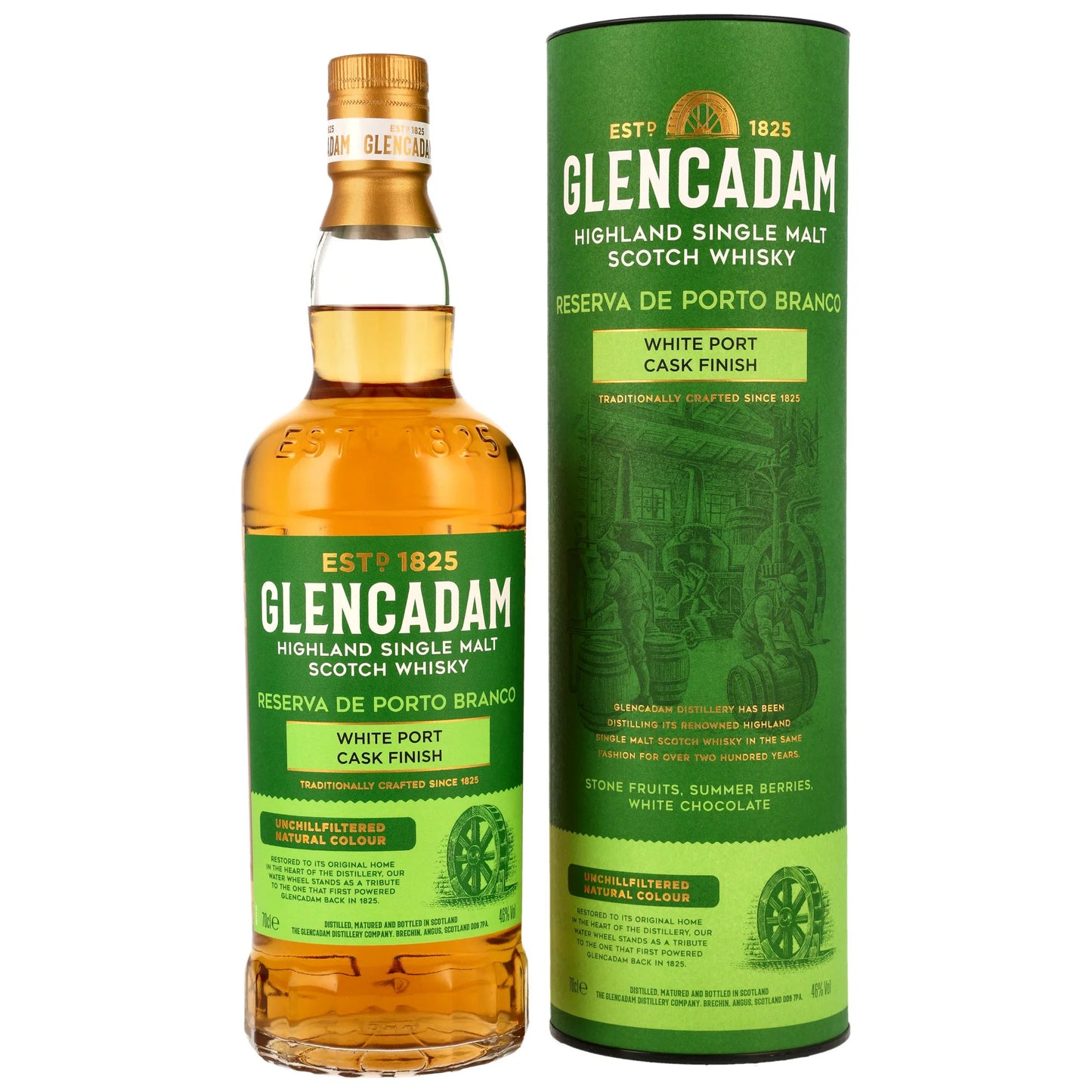 GLENCADAM - Reserva de Porto Branco - White Port Cask Finish - 46% Vol.
