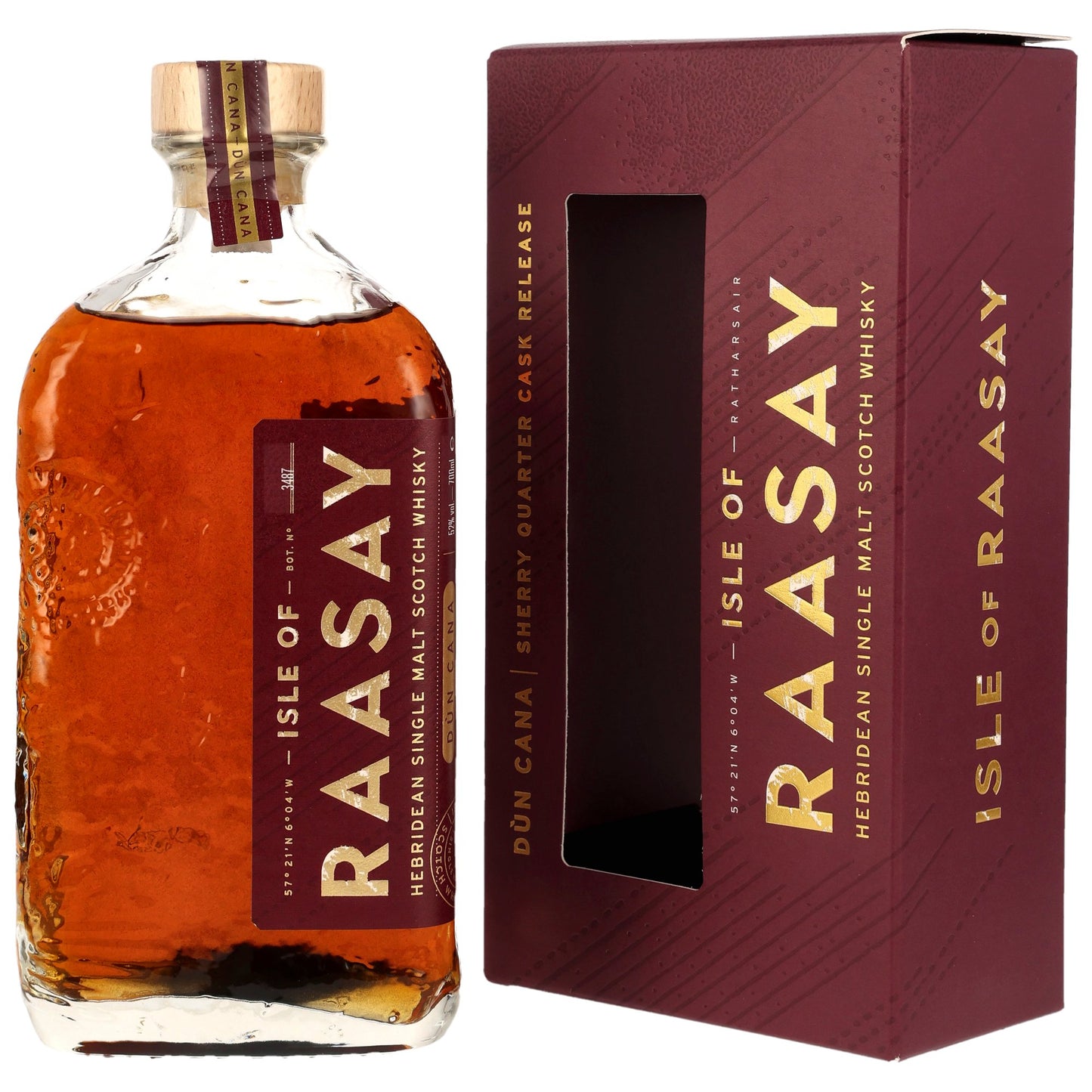 ISLE OF RAASAY - Dun Cana Sherry Quarter Cask - 52.0% Vol.