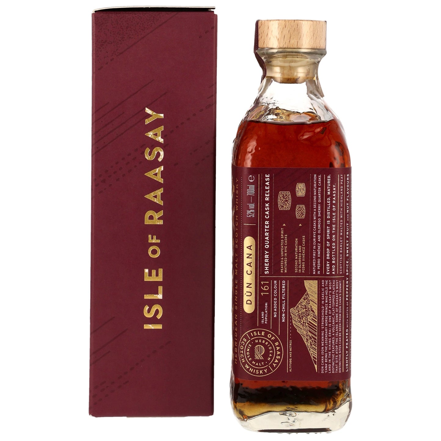ISLE OF RAASAY - Dun Cana Sherry Quarter Cask - 52.0% Vol.