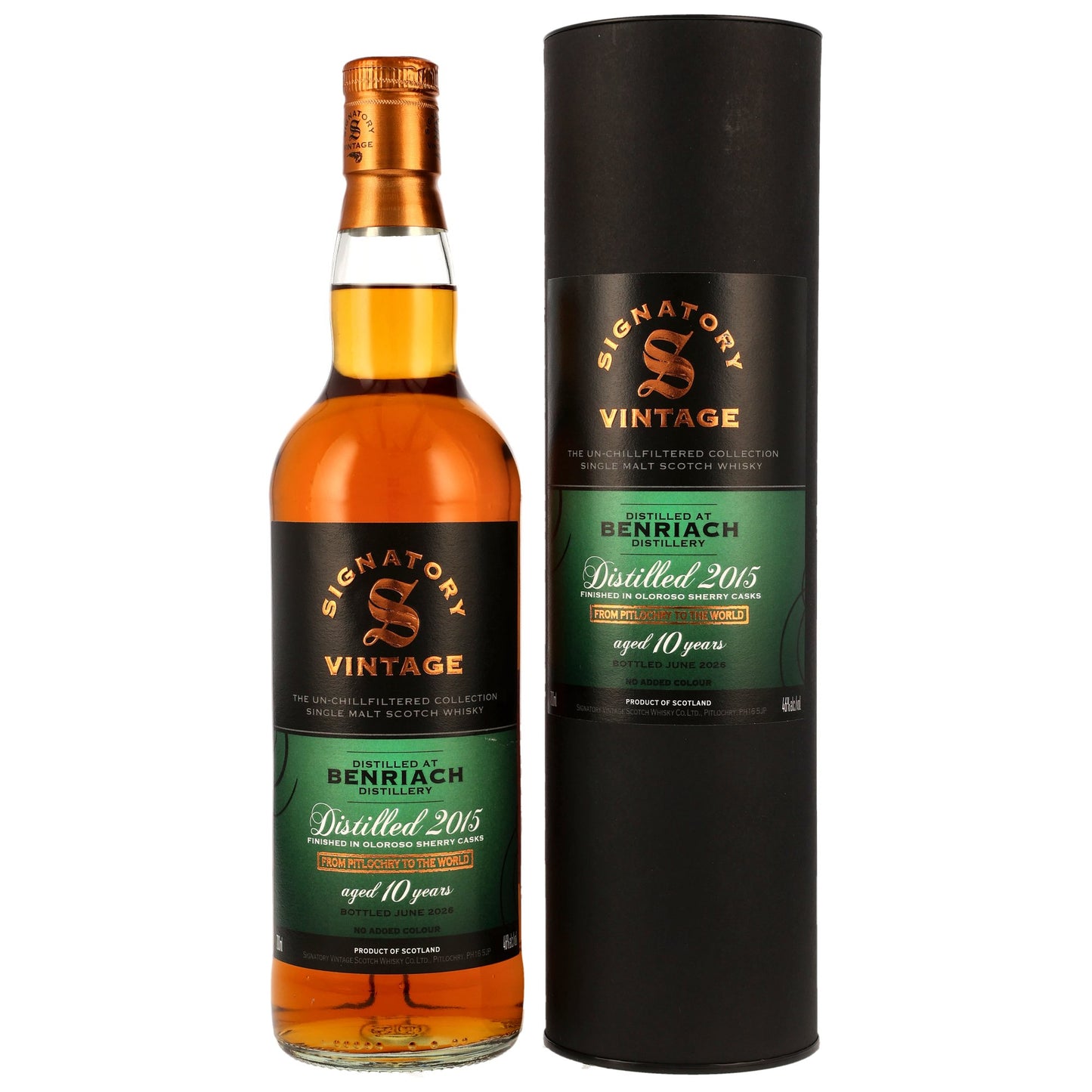 BENRIACH - 2015/2026 10 Jahre Oloroso Sherry Casks Finish - 46% Vol.