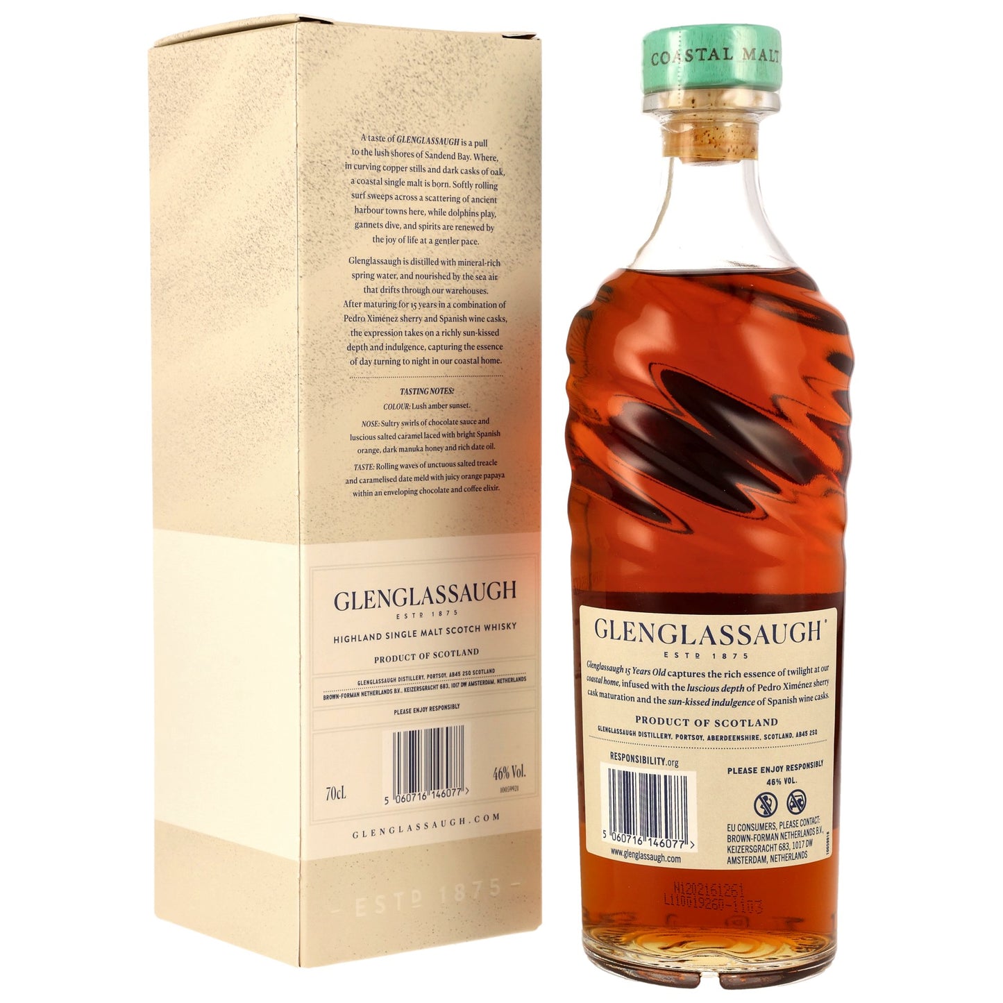 GLENGLASSAUGH - 15 Jahre PX Sherry & Spanish Wine Casks - 46% Vol.