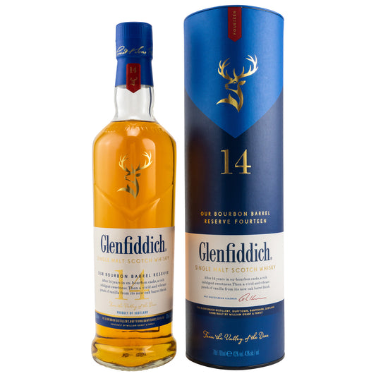 GLENFIDDICH - 14 Jahre Bourbon Barrel Reserve - 43% Vol.