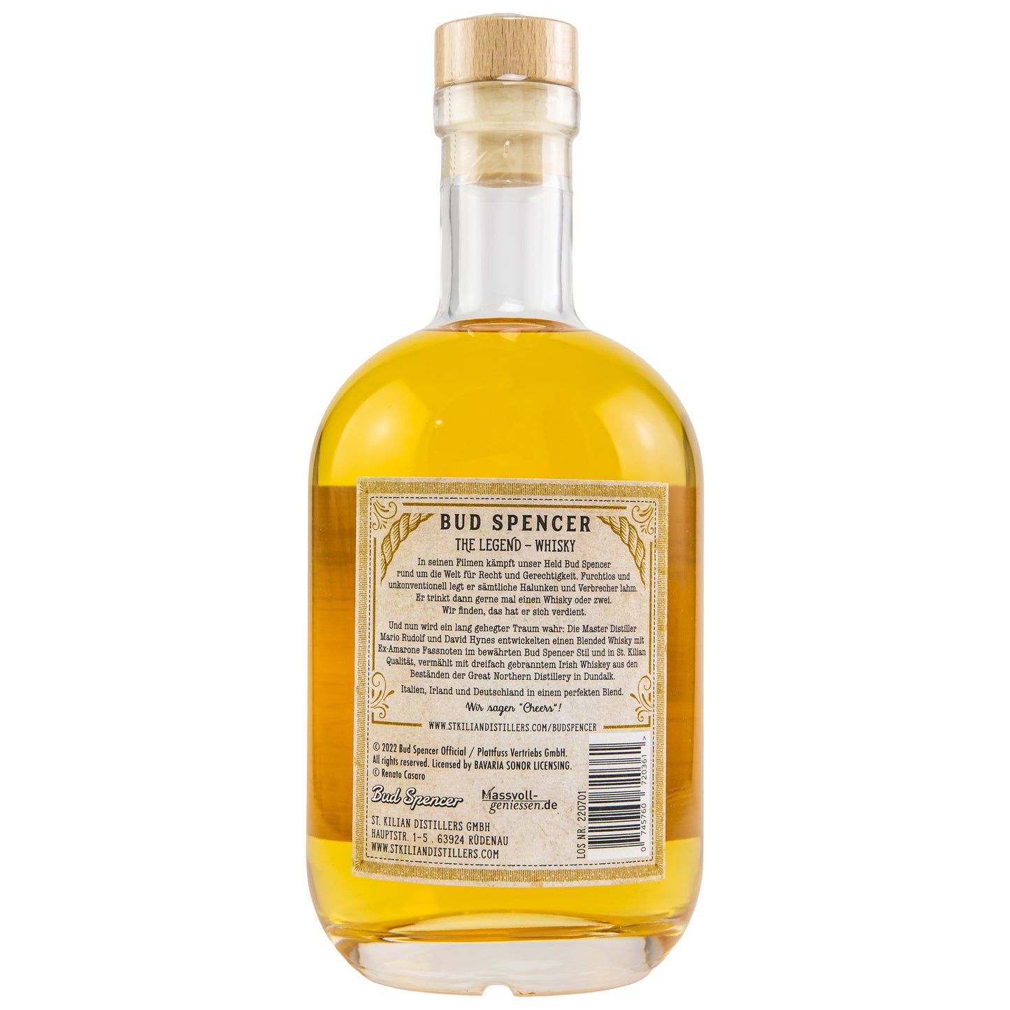 BUD SPENCER - The Legend Whisky - 46% vol. - Schwarzbach Spirits