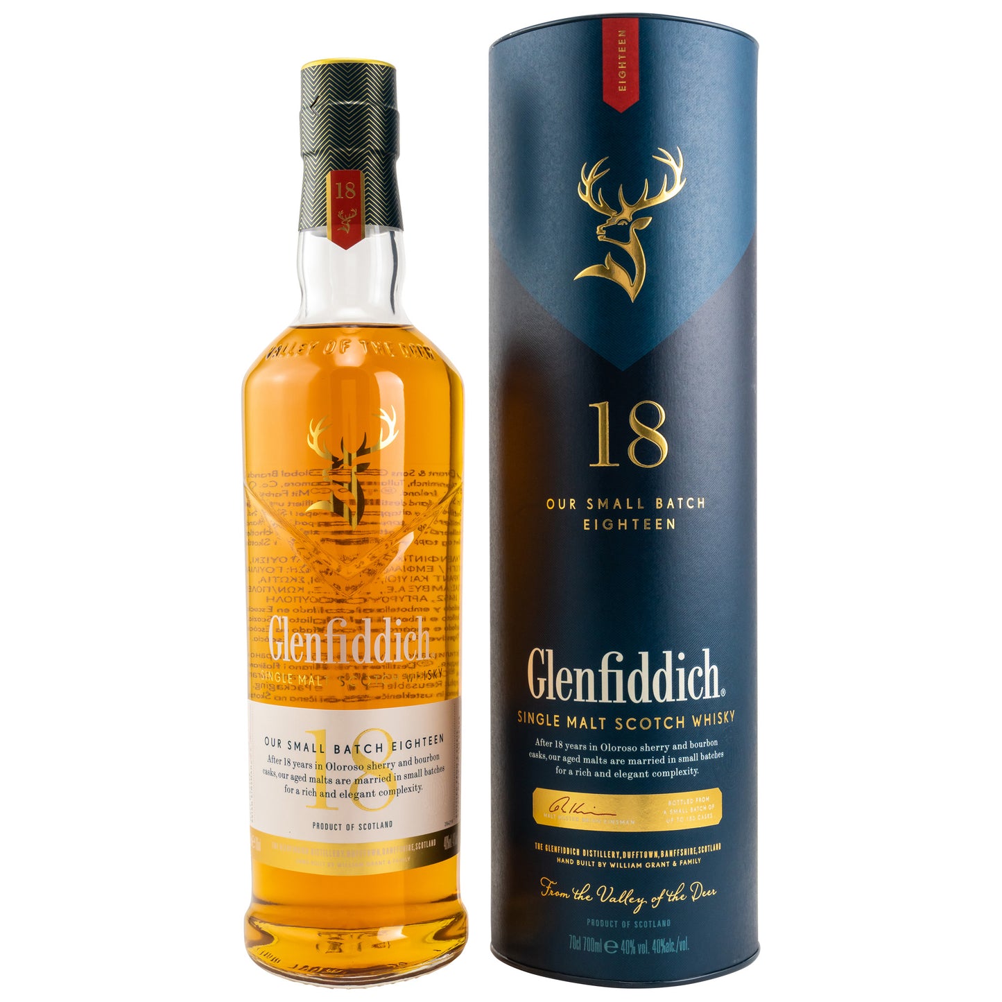 GLENFIDDICH 3er-Bundle - 12+15+18 Jahre - 40% Vol.