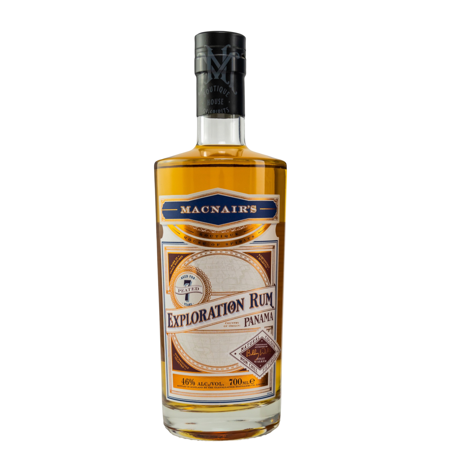 MacNairs - Exploration Panama Rum 7 Jahre Peated ohne GePa- 46% Vol.