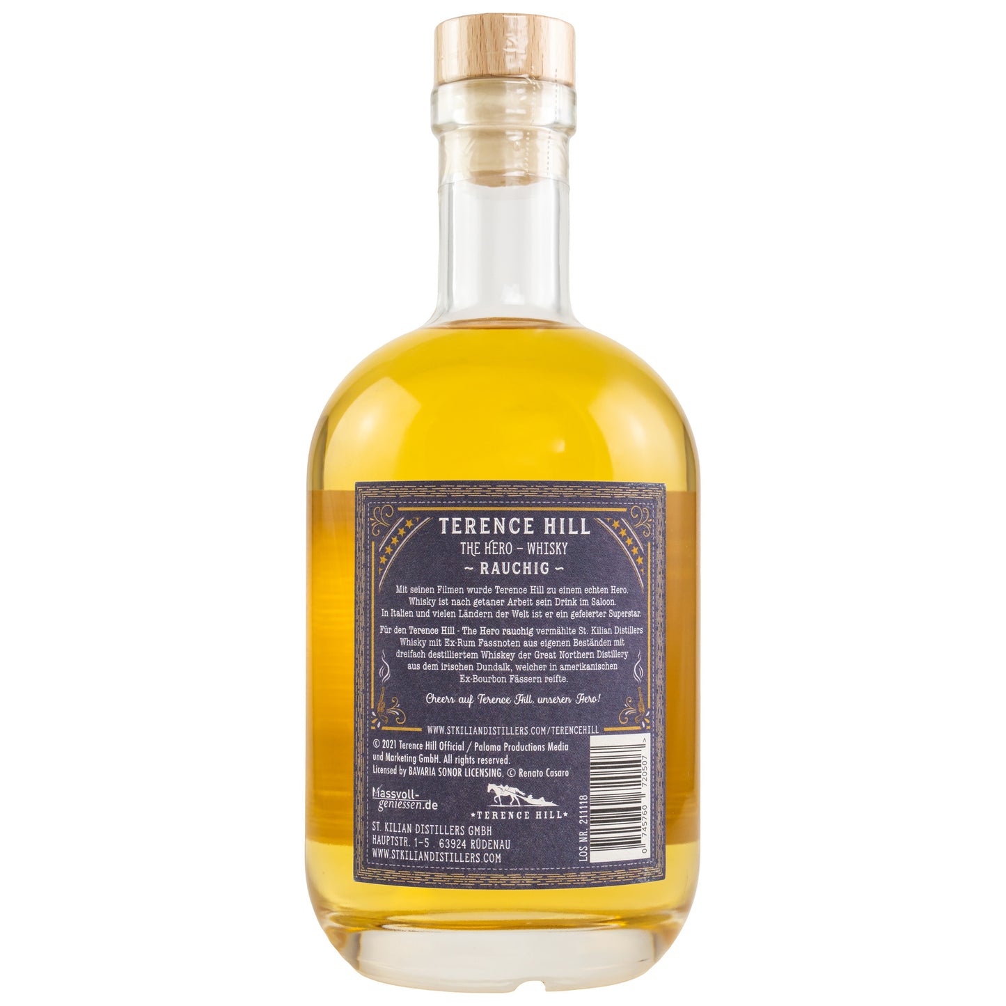 TERENCE HILL - The Hero Whisky peated - 49% vol. - Schwarzbach Spirits