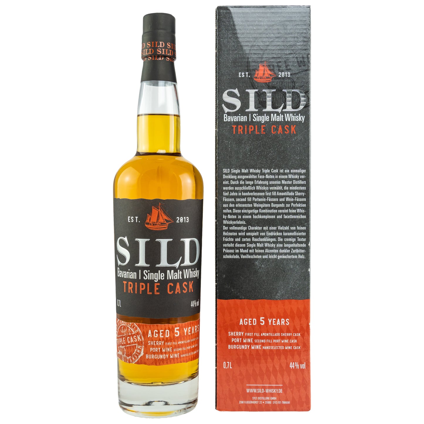 SILD - 5 Jahre Triple Cask Single Malt - 44% Vol.