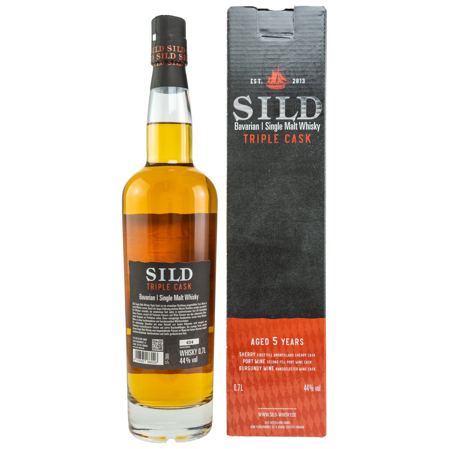 SILD - 5 Jahre Triple Cask Single Malt - 44% Vol.