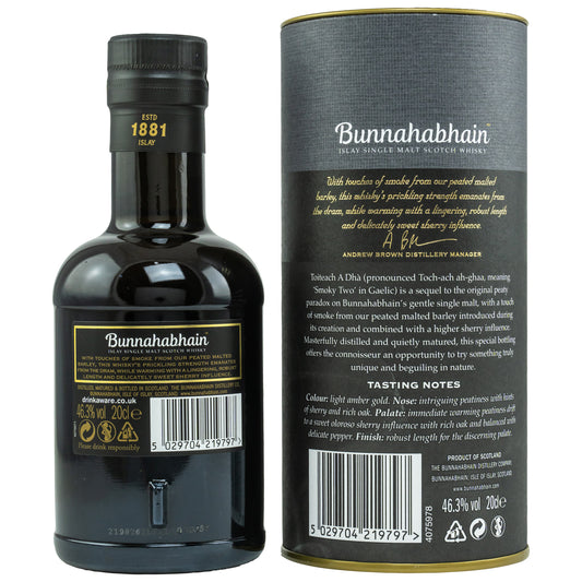 BUNNAHABHAIN - Toiteach A Dha 200ml - 46,3% Vol.