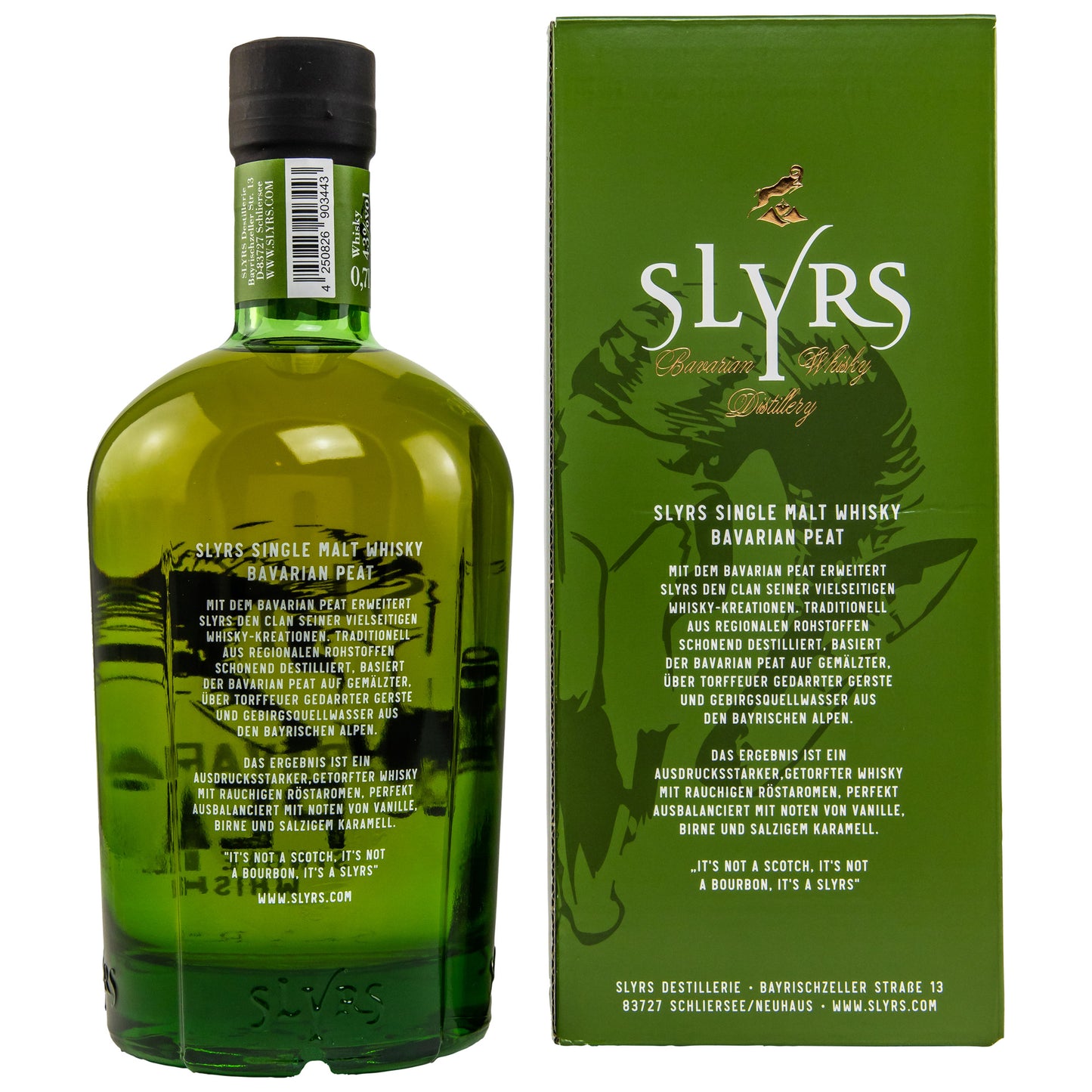 SLYRS - Single Malt Bavarian Peat - 43 % Vol.