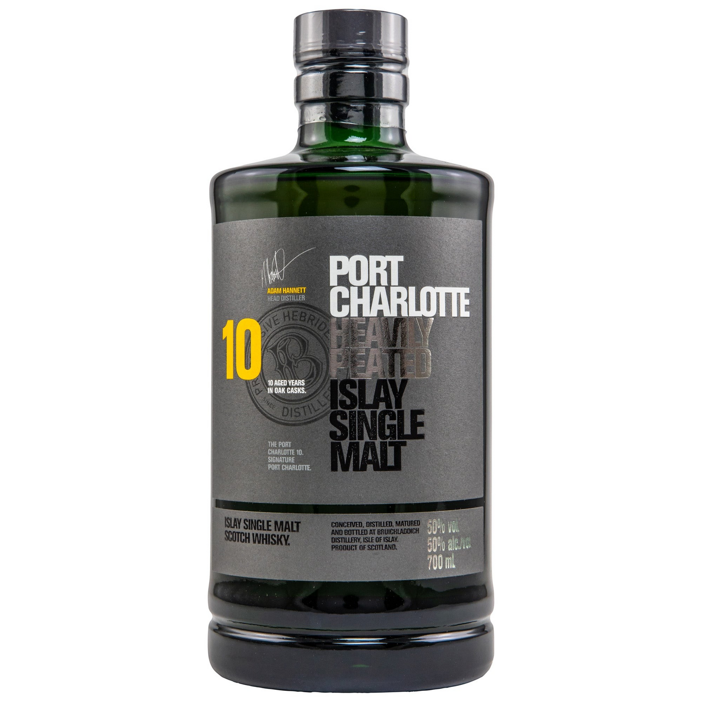PORT CHARLOTTE  - 10 Jahre Heavily Peated ohne Tube- 50% vol. - Schwarzbach Spirits