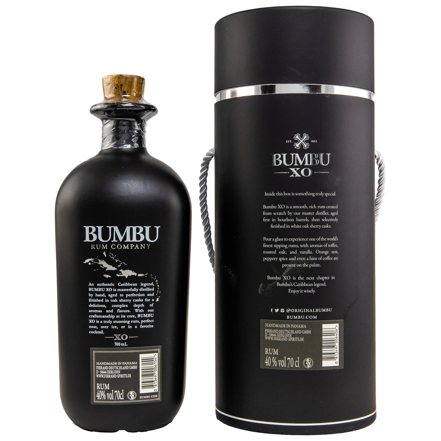 BUMBU - XO Rum in Tube - 40% Vol.