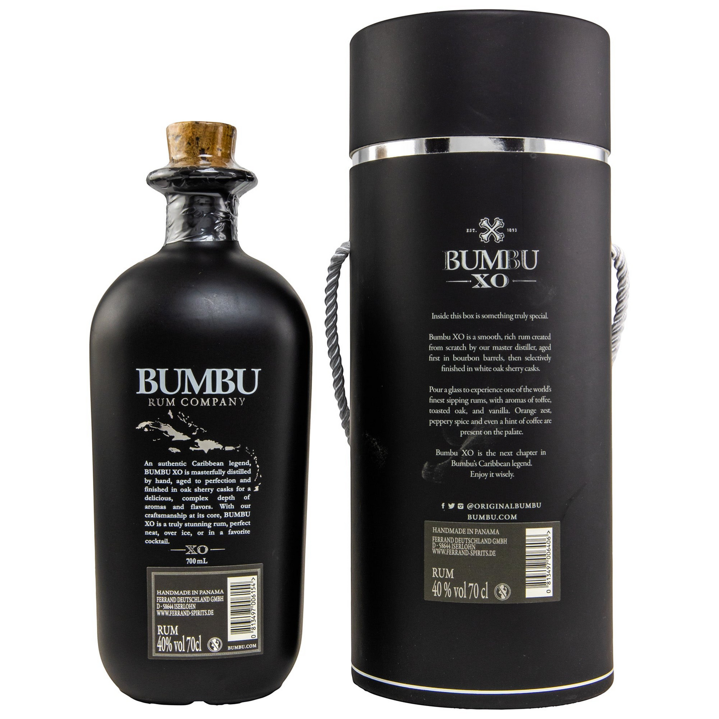 BUMBU - XO Rum in Tube - 40% Vol.