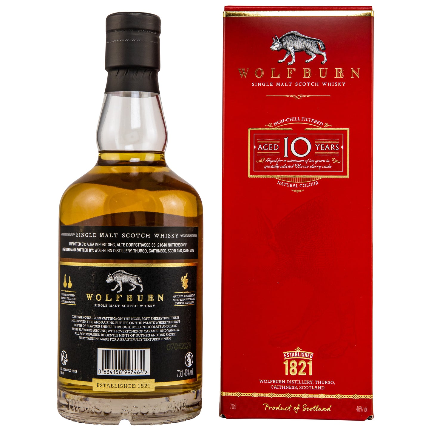 WOLFBURN - 10 Jahre Sherry Casks - 46% Vol.