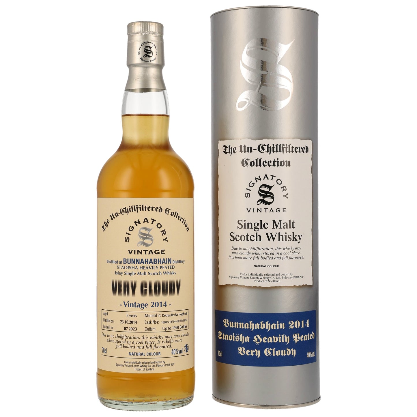 SIGNATORY VINTAGE - Bunnahabhain Staoisha 8 Jahre Very Cloudy - 40% Vol.