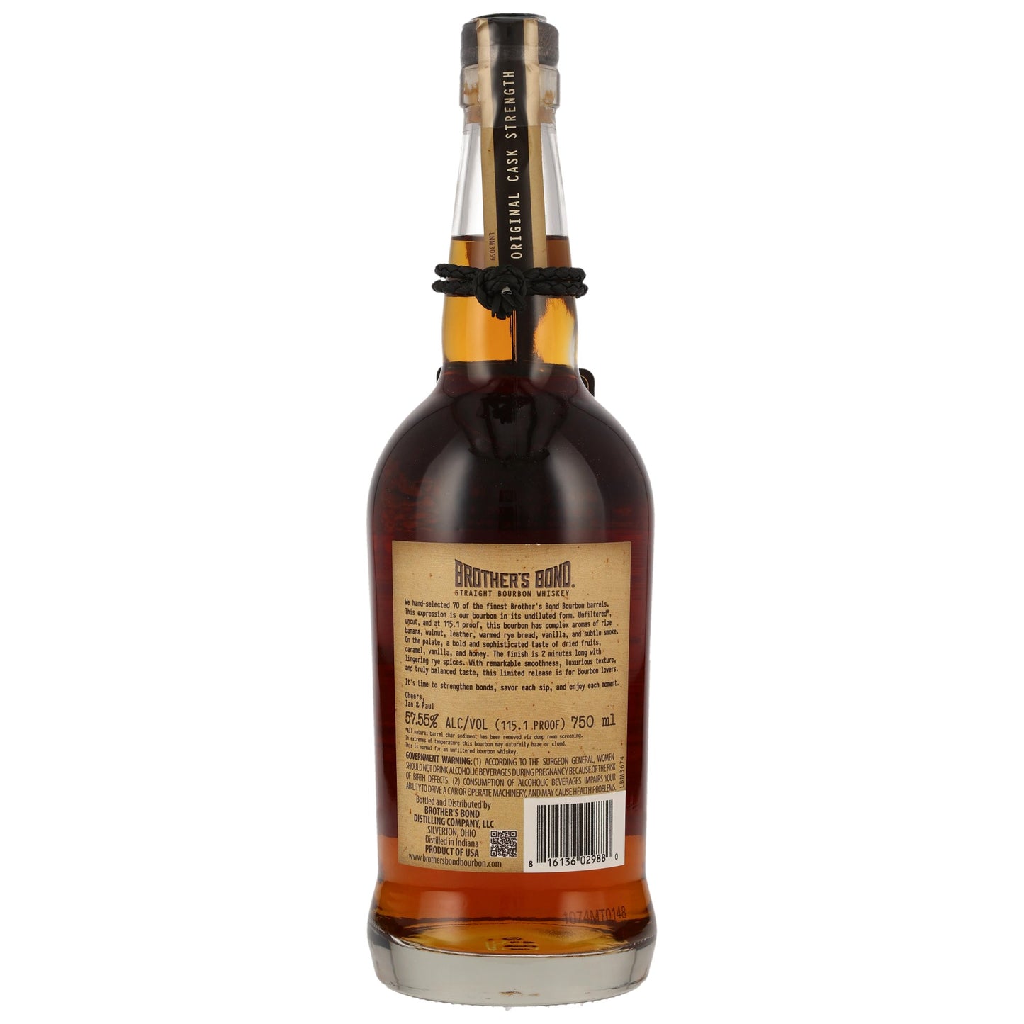 Brothers Bond - Bourbon Cask Strength - 57,55% Vol.