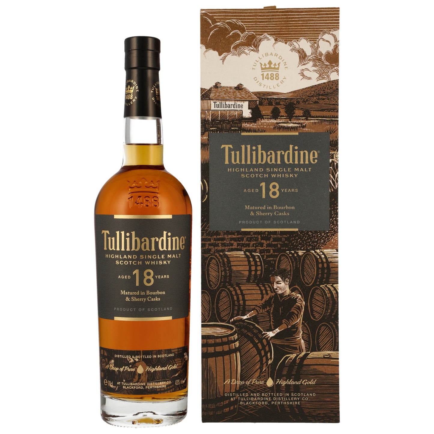 TULLIBARDINE - 18 Jahre - 43% Vol.