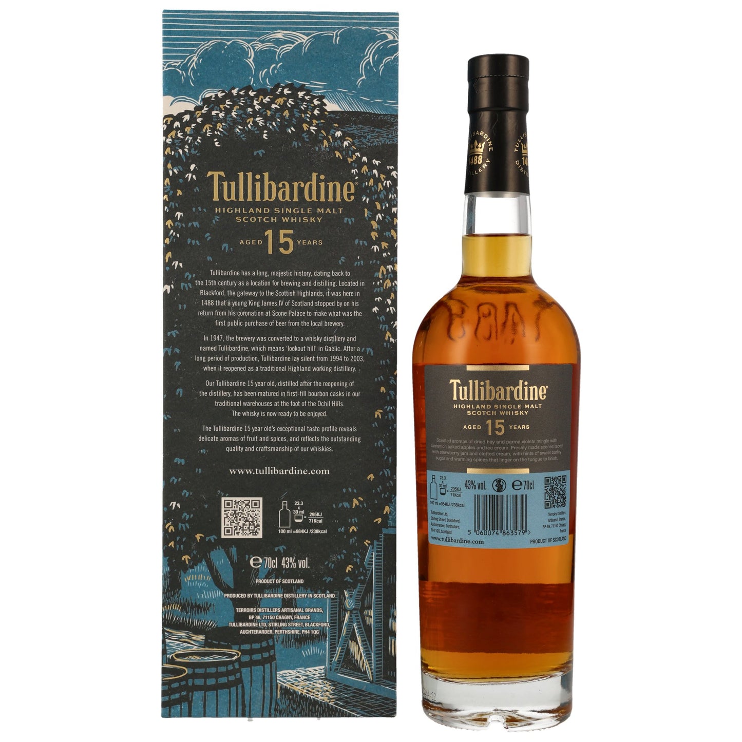 TULLIBARDINE - 15 Jahre - 43% Vol.