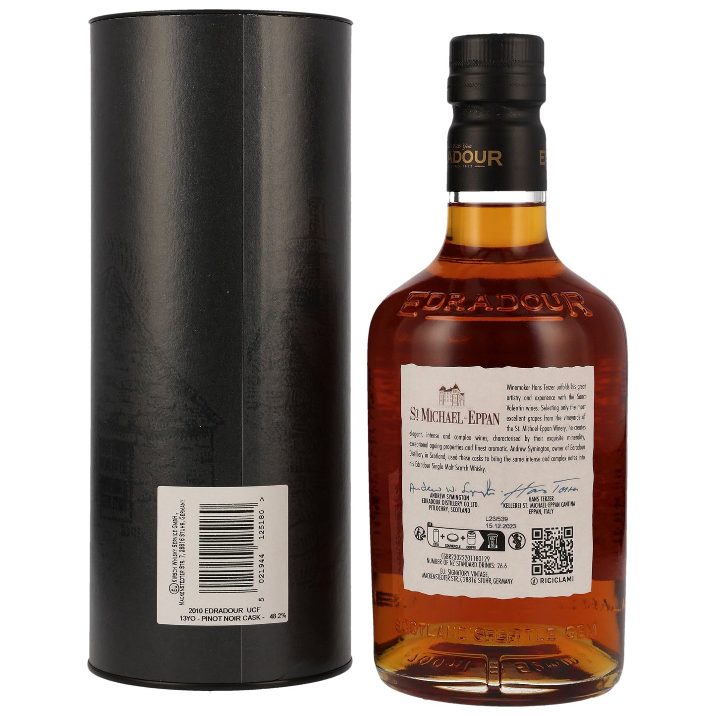 EDRADOUR - 13 Jahre Pinot Noir Cask #2 - St. Michael Eppan - 48,2% Vol.