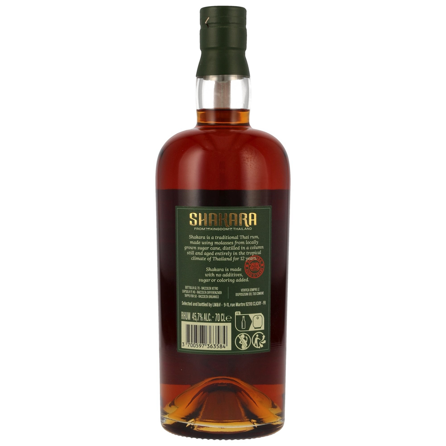SHAKARA - 12 Jahre Thailand Rum - 45,7% Vol.