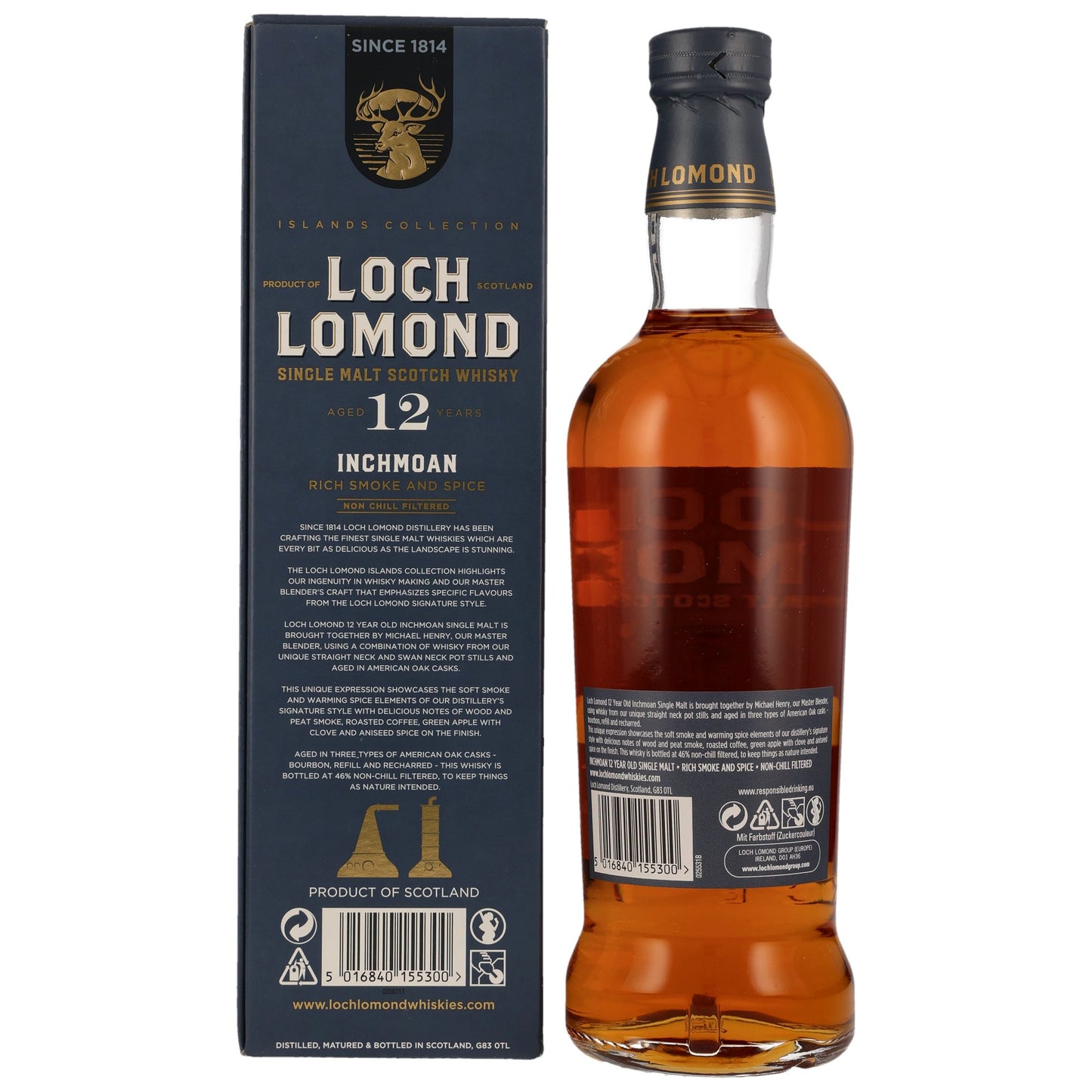 LOCH LOMOND - 12 Jahre Inchmoan - 46% Vol. - Schwarzbach Spirits