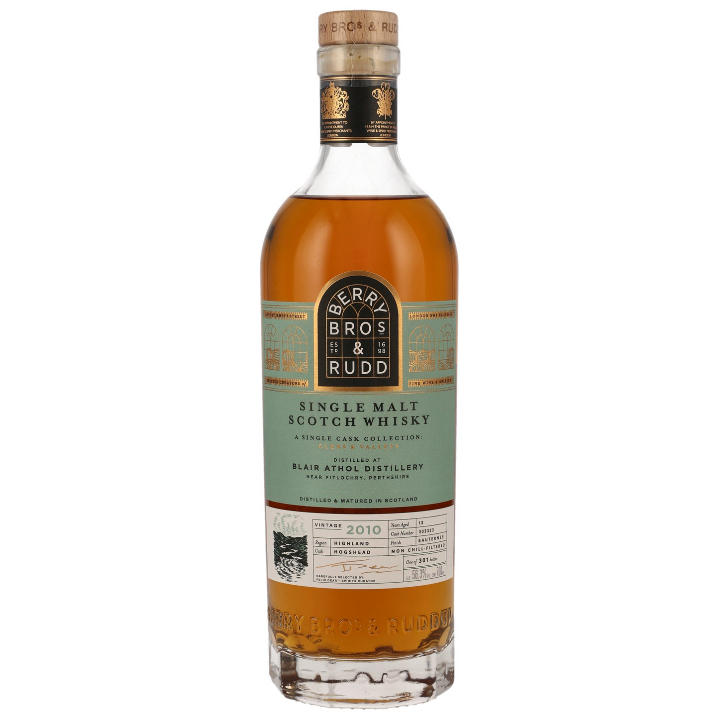 BERRY BROS. & RUDD - Blair Athol 2010/2024 13 Jahre Cask #303323 Glens & Valleys - 56,3% Vol.