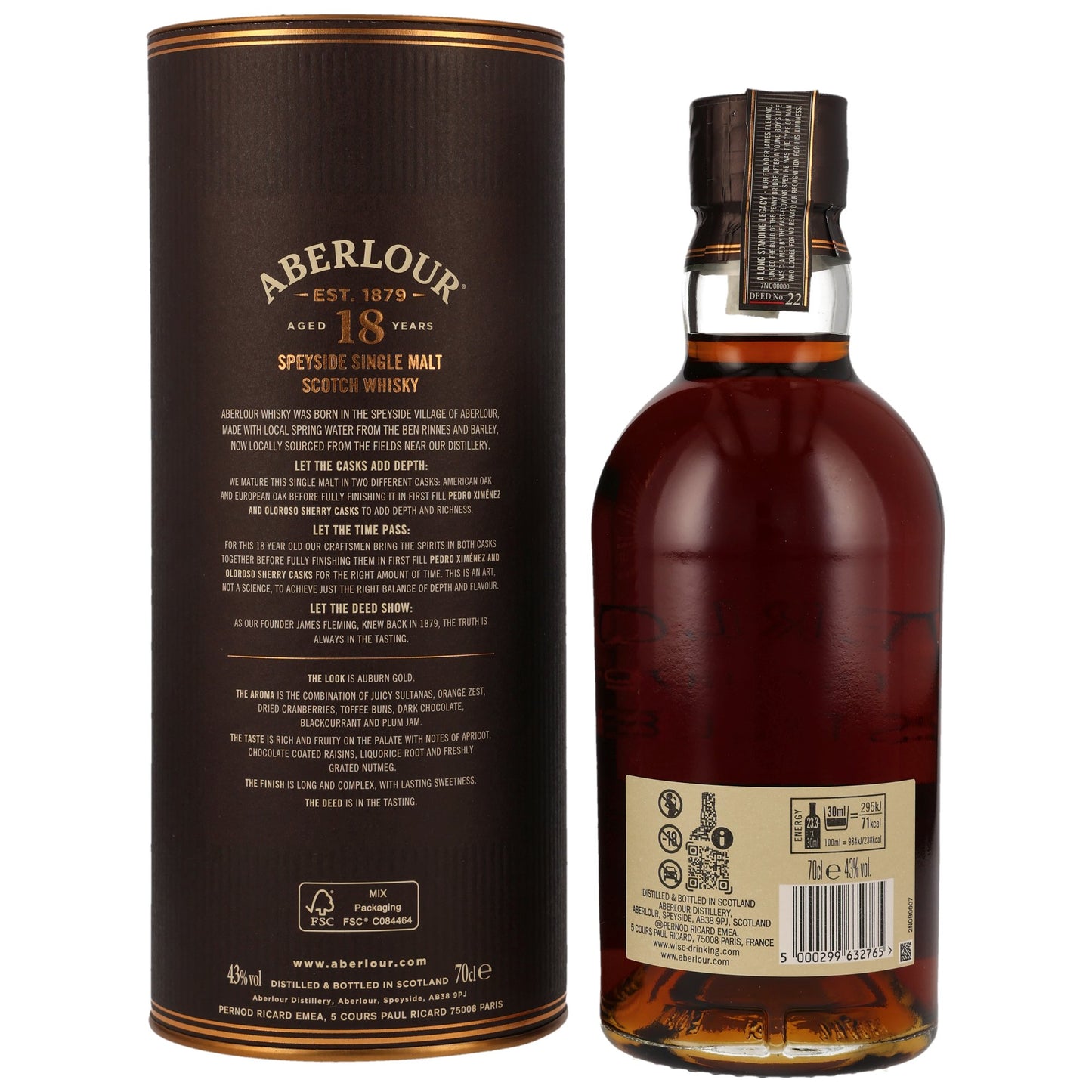 ABERLOUR - 18 Jahre Batch 004 - 43% Vol.