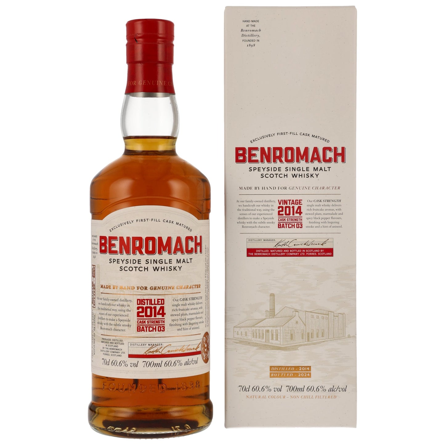 BENROMACH - 2014/2024 Cask Strength - 60,6% Vol.