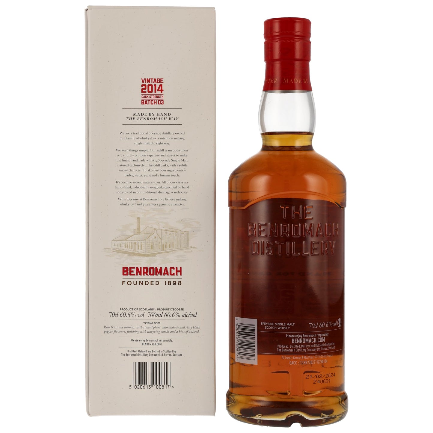 BENROMACH - 2014/2024 Cask Strength - 60,6% Vol.