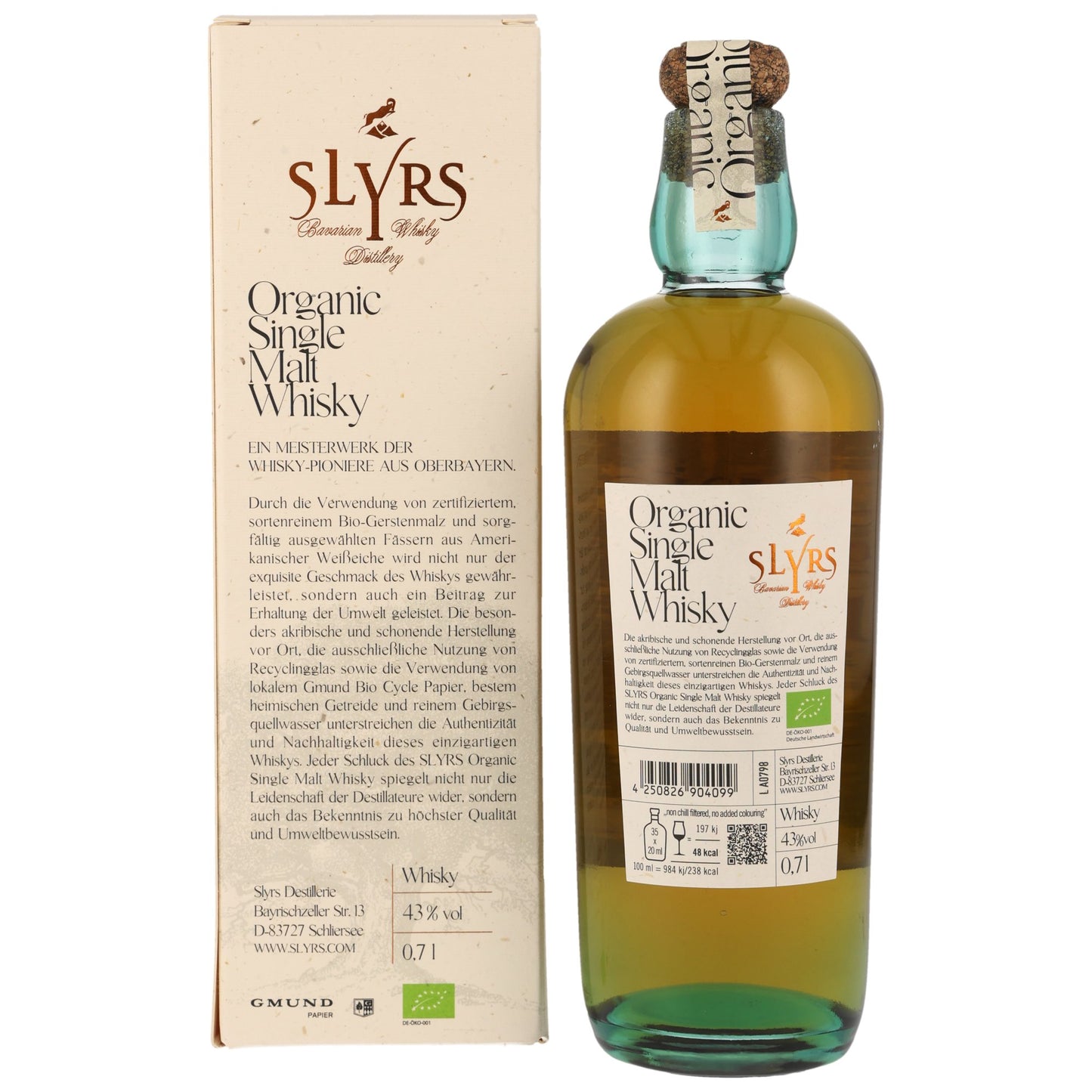 SLYRS - Organic Single Malt Whisky - 43% Vol.