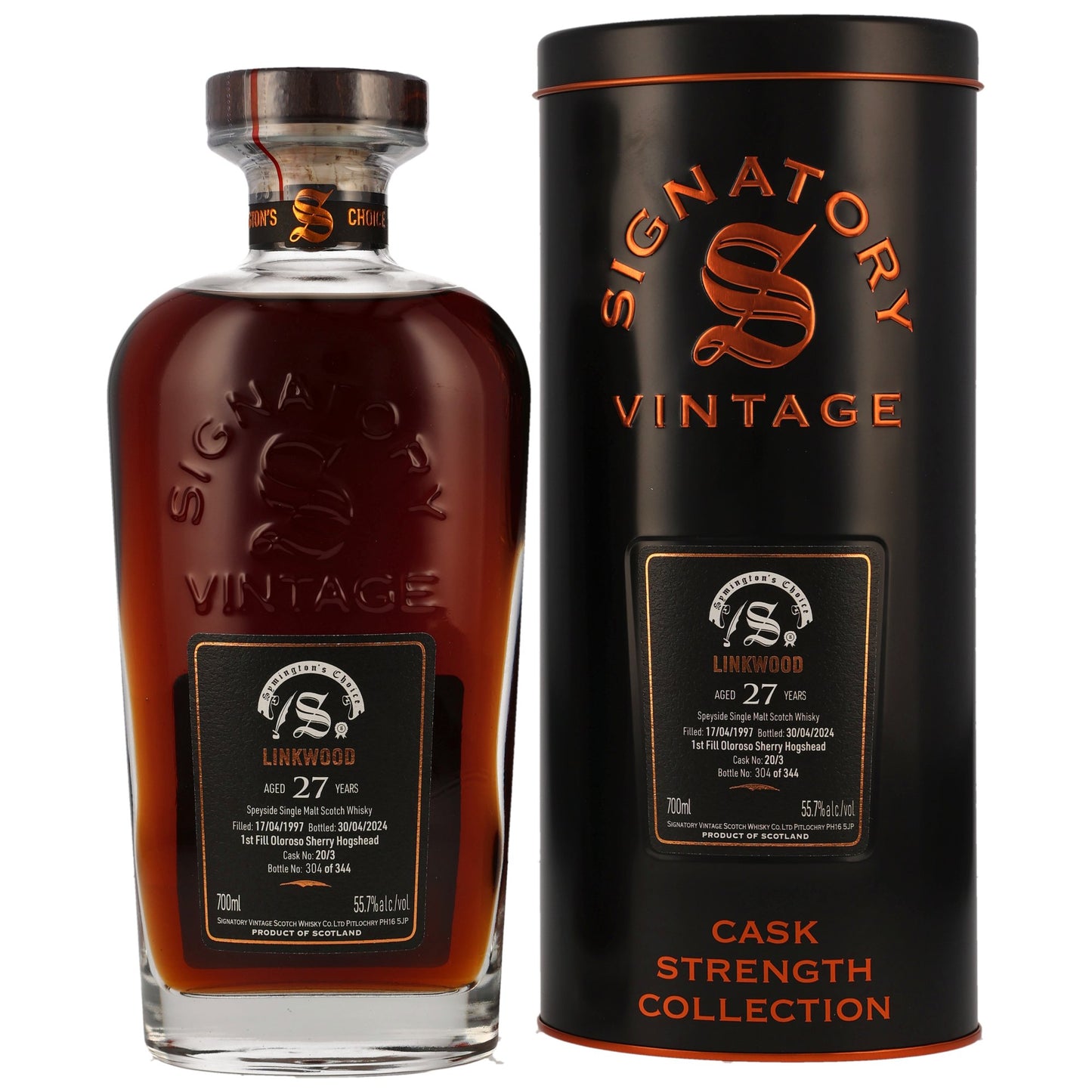 LINKWOOD - 1997/2024 27 Jahre 1st Fill Oloroso Sherry Butt #20/3 Symingtons Choice - 55,7% Vol.