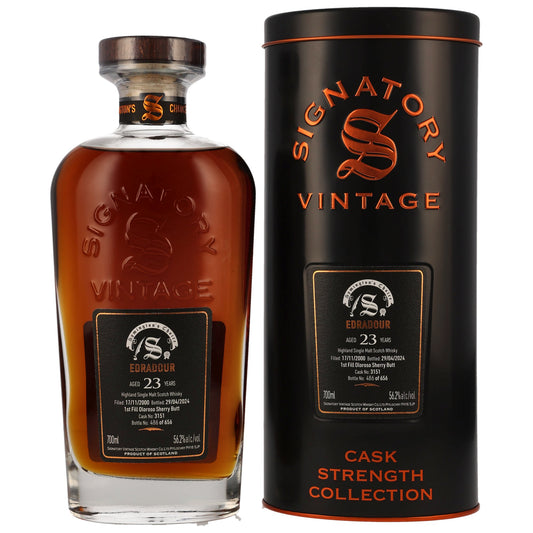 EDRADOUR - 2000/2024 23 Jahre 1st Fill Oloroso Sherry Butt #3151 Symingtons Choice - 56,2% Vol.