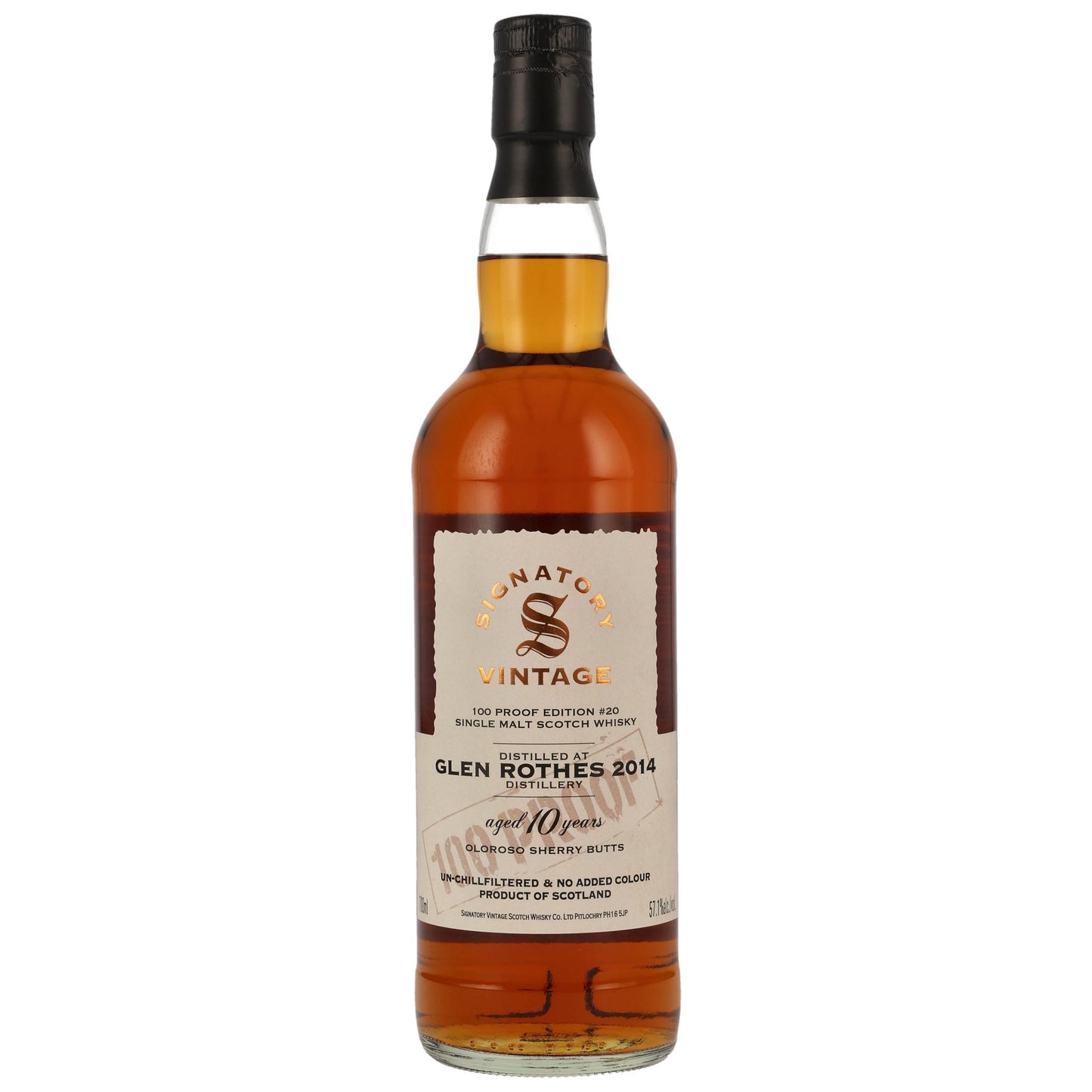 GLENROTHES - 2014/2024 10 Jahre Signatory 100 PROOF Edition #20 - 57,1% Vol.