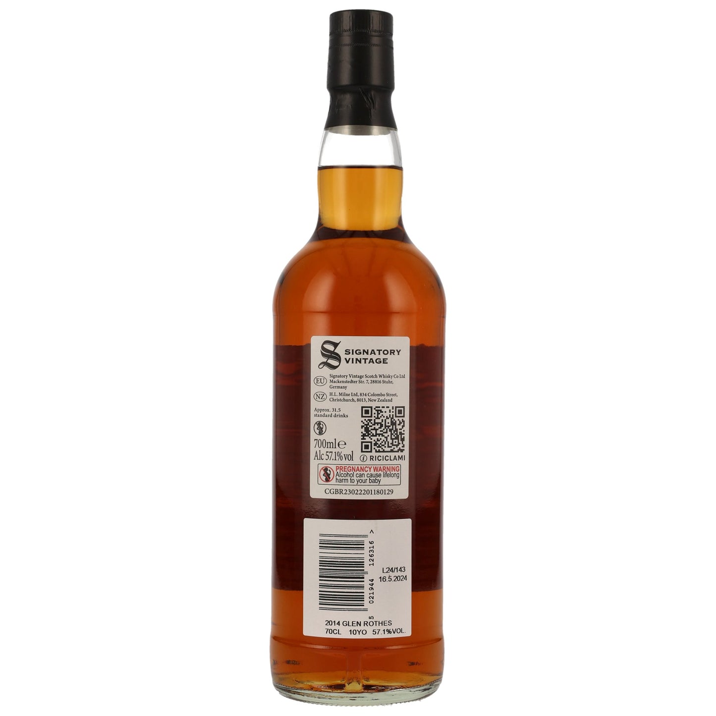 GLENROTHES - 2014/2024 10 Jahre Signatory 100 PROOF Edition #20 - 57,1% Vol.