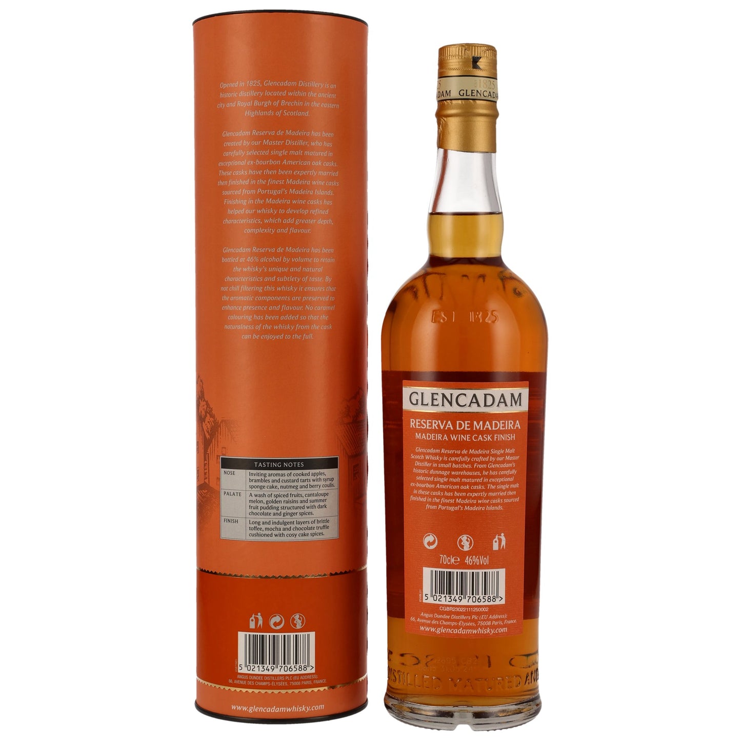 GLENCADAM - Reserva de Madeira - Madeira Cask Finish - 46% Vol.