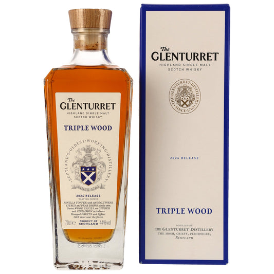 GLENTURRET - Triple Wood 2024 Release - 44% Vol.