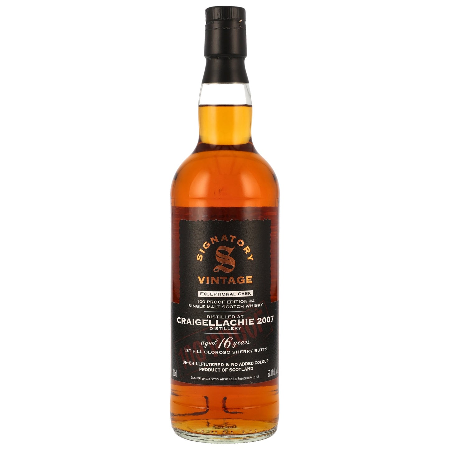 CRAIGELLACHIE - 16 Jahre Signatory 100 PROOF Exceptional Edition #4 - 57,1% Vol.