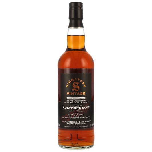 AULTMORE - 17 Jahre Signatory 100 PROOF Exceptional Edition #5 - 57,1% Vol.