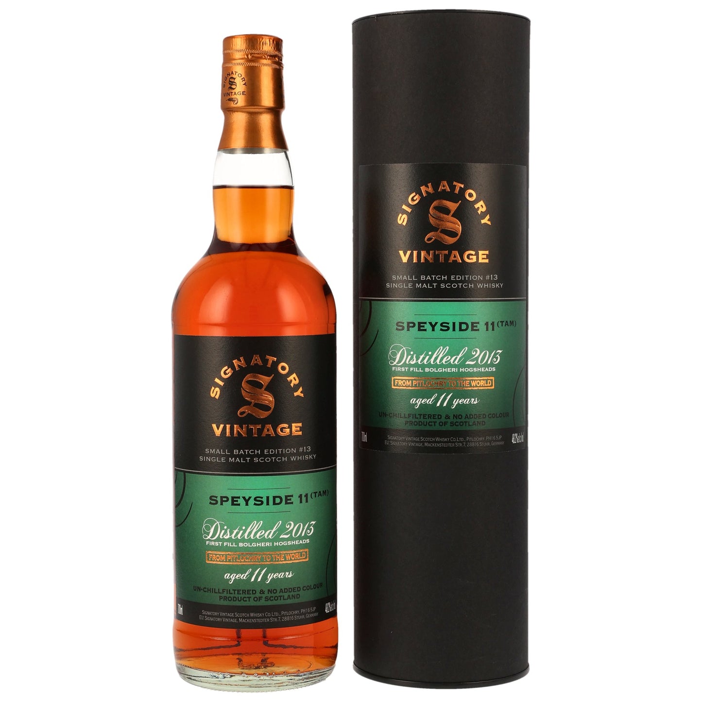 SIGNATORY VINTAGE - Secret Speyside (TAM) 2013 11 Jahre Small Batch Edition #13 - 48,2% Vol.