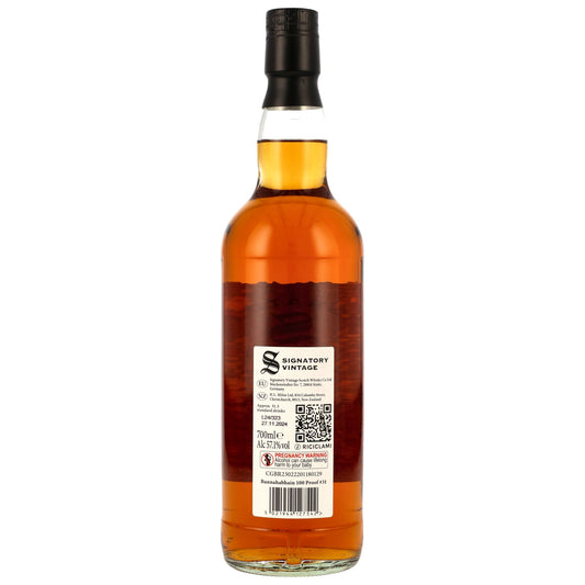 BUNNAHABHAIN - 2016/2024 8 Jahre Signatory 100 PROOF Edition #31 - 57,1% Vol.