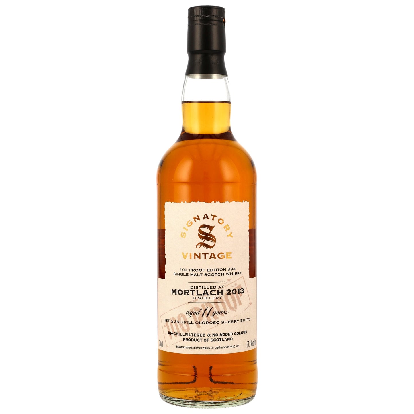 MORTLACH - 2013/2024 11 Jahre Signatory 100 PROOF Edition #34 - 57,1% Vol.