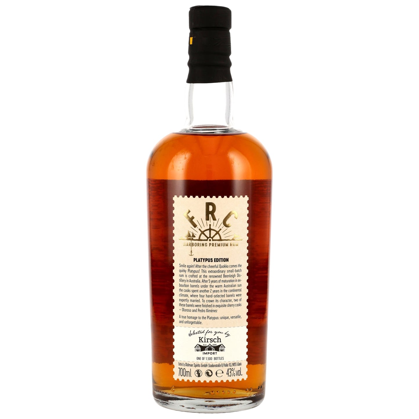 FRC - Platypus 7 Jahre Rum Australia Sherry Cask Rum - 43% Vol.