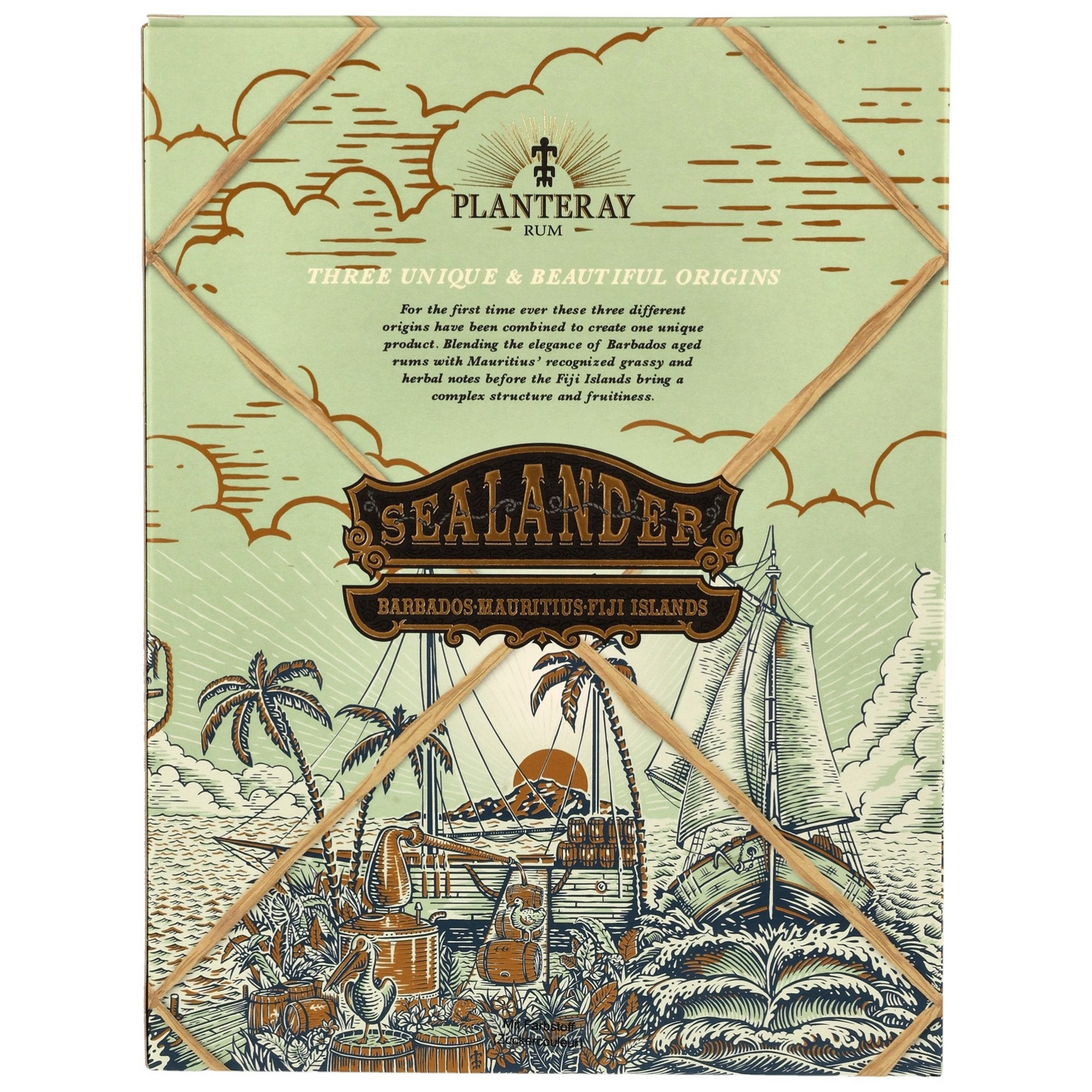 PLANTERAY - Sealander mit 2 Gläsern Geschenkset - 40% Vol.