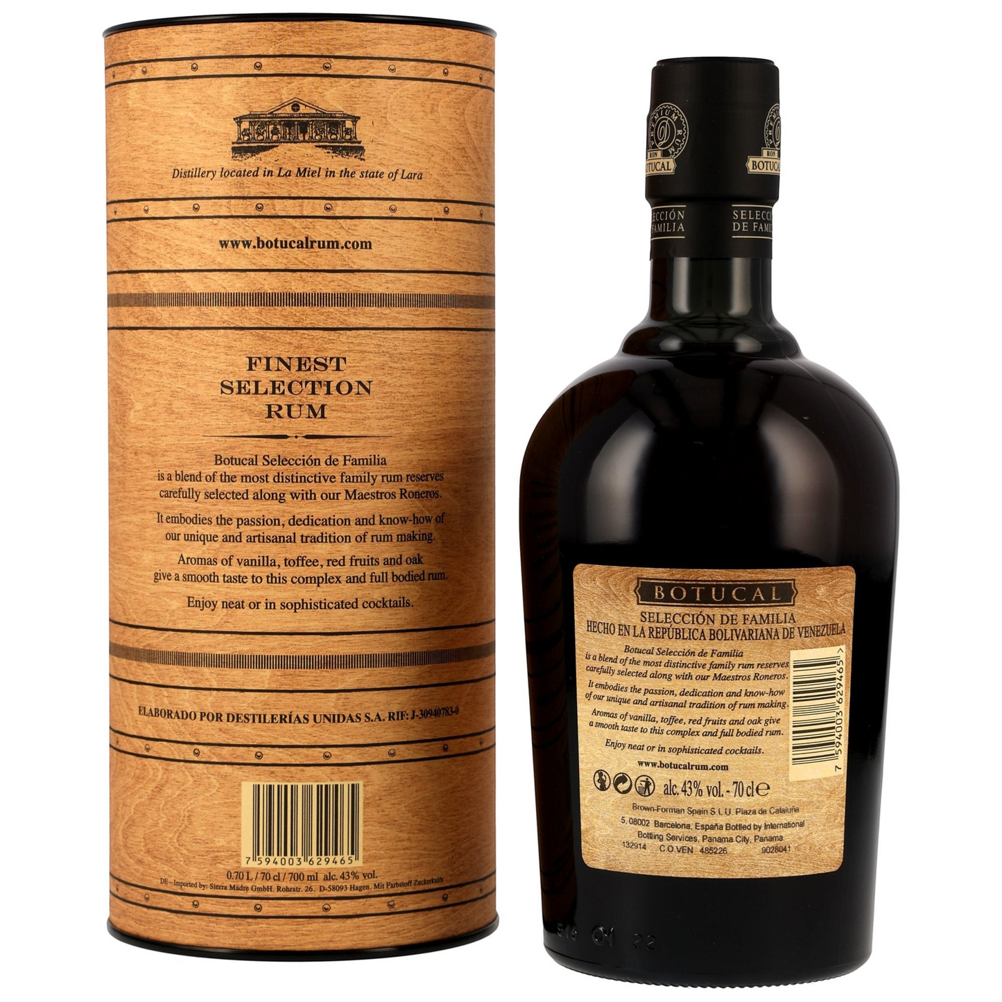 BOTUCAL - Seleccion de Familia Rum - 43% Vol.