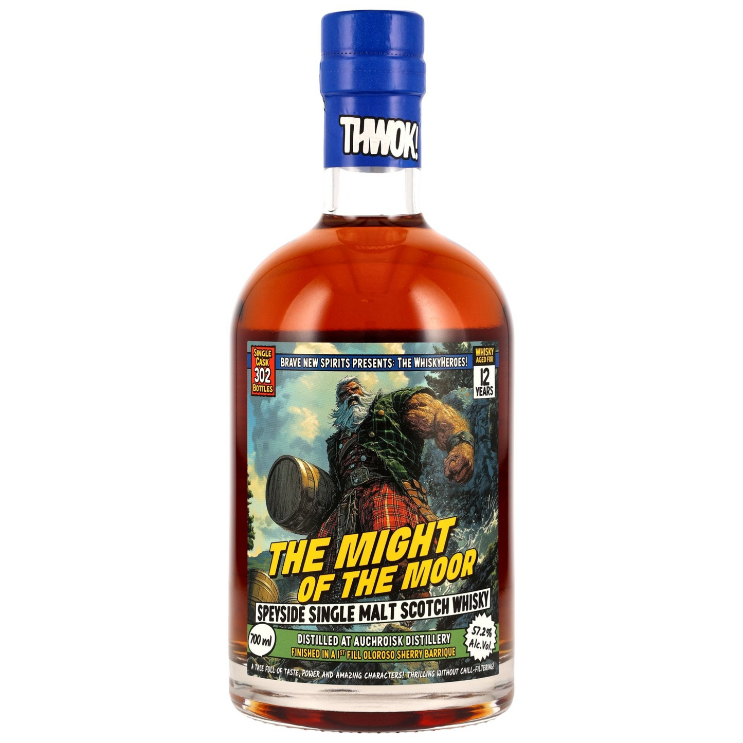 AUCHROISK - 12 Jahre Whiskyheroes: The Might of the Moor Brave New Spirits - 57,2% Vol.