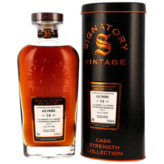 AULTMORE - 2011/2025 14 Jahre - Sig CS - 1st Fill PX Hogshead Finish #6 - 62,1% Vol.