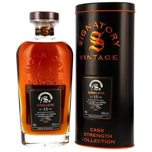 GLENALLACHIE - 2009/2025 15 Jahre - 1st Fill Oloroso Sherry Butt #900864 - Signatory Symingtons Choice - 65,6% Vol.